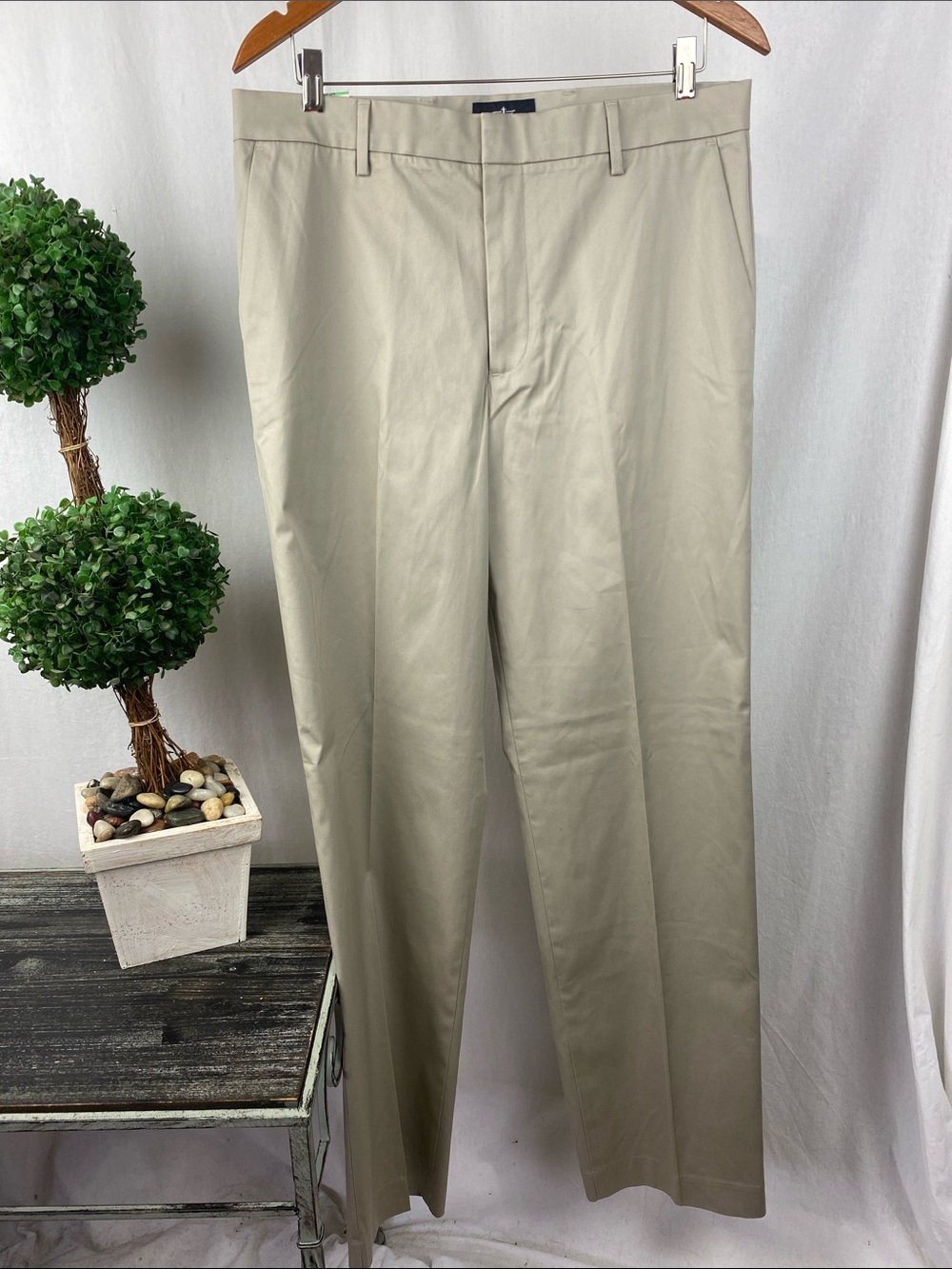 Dockers Men’s Tan Straight Fit Casual Trousers Pants 34” Waist  NEW